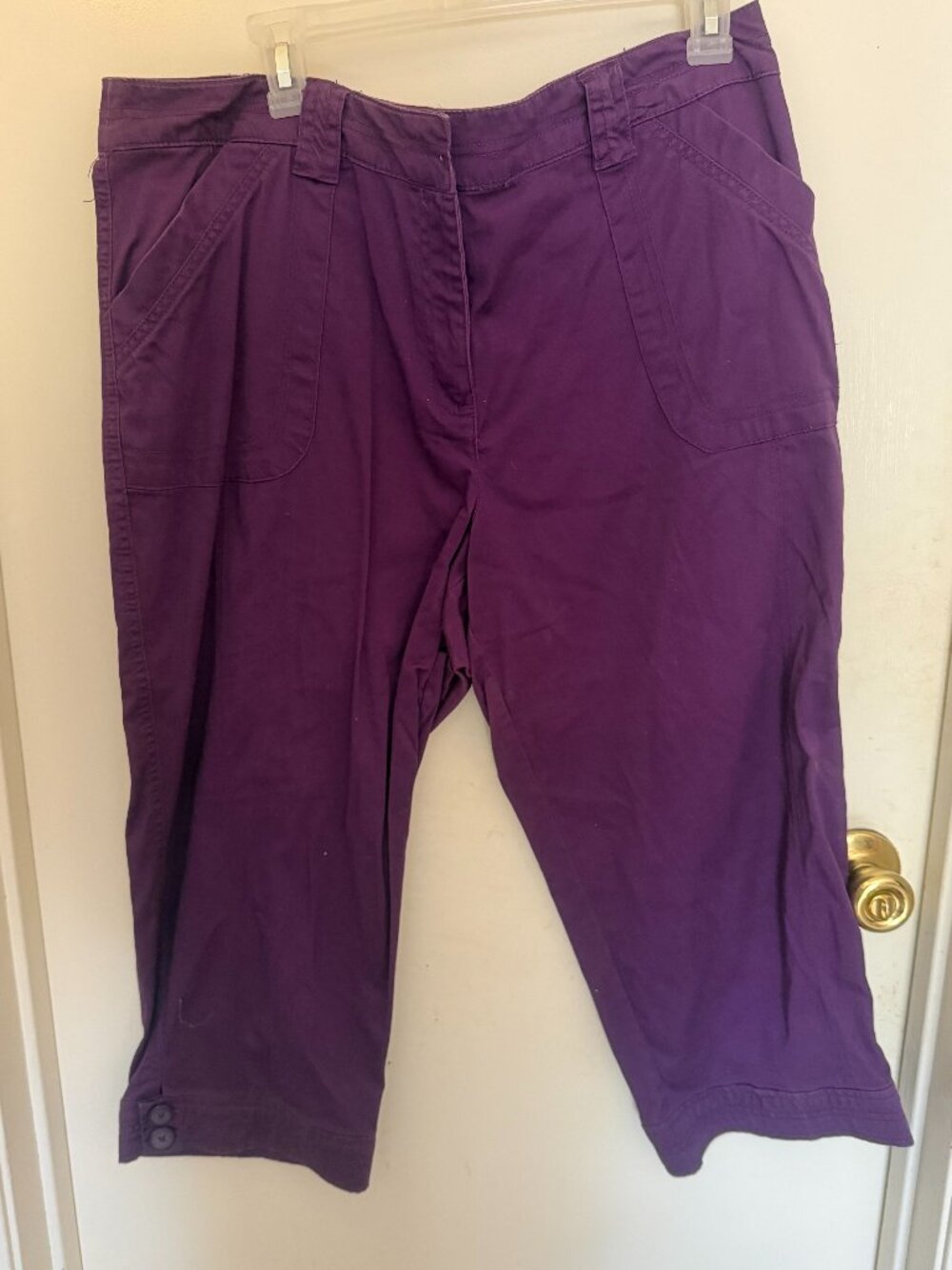 Just My Size Deep Purple Capris W 18W